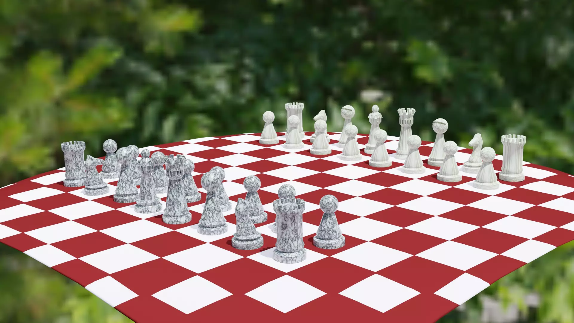 Chess set Free 3D print model_0