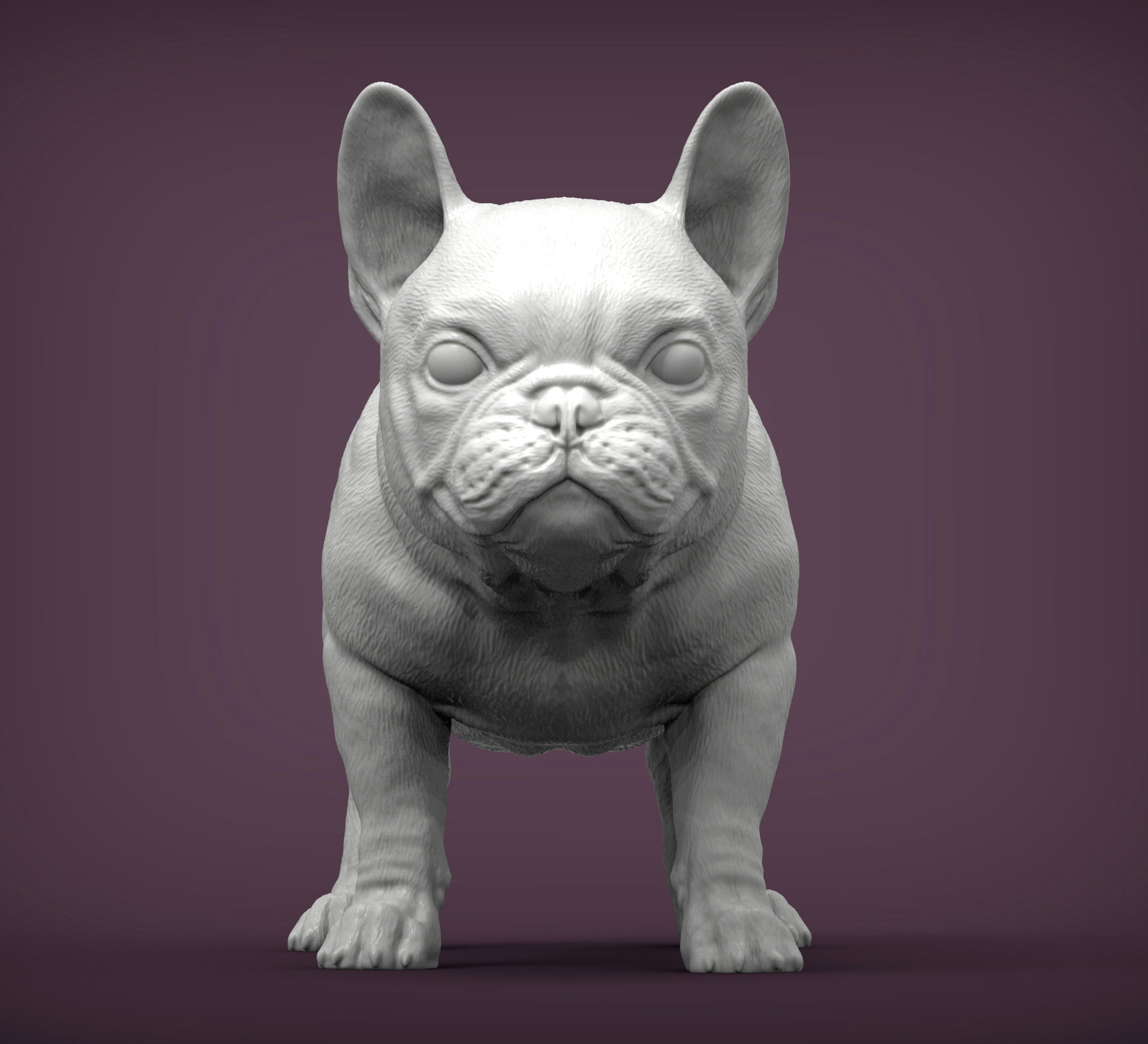 french bulldog puppy 3D print model_2