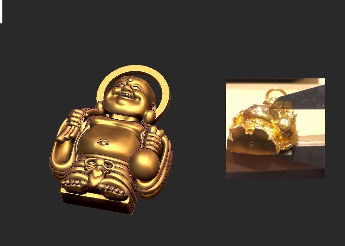 Sculpture of Buddha 3D print model_2