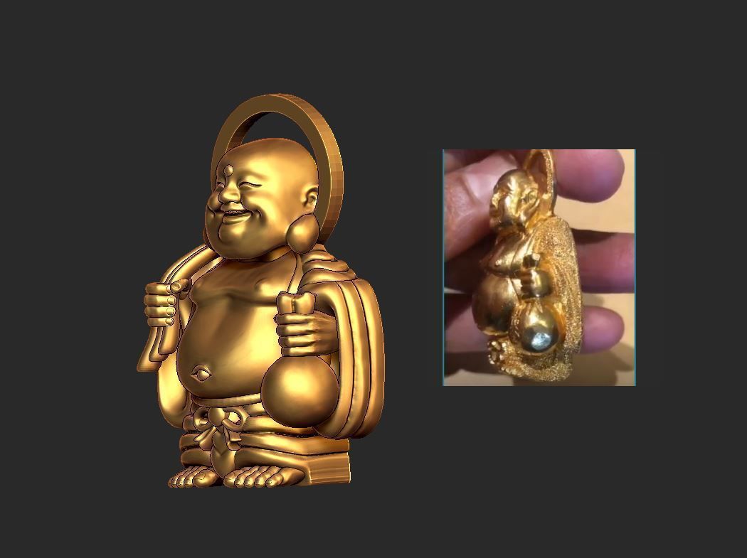 Sculpture of Buddha 3D print model_1