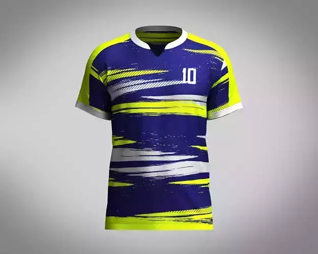 Mens Soccer Neon Color Jersey Player-10