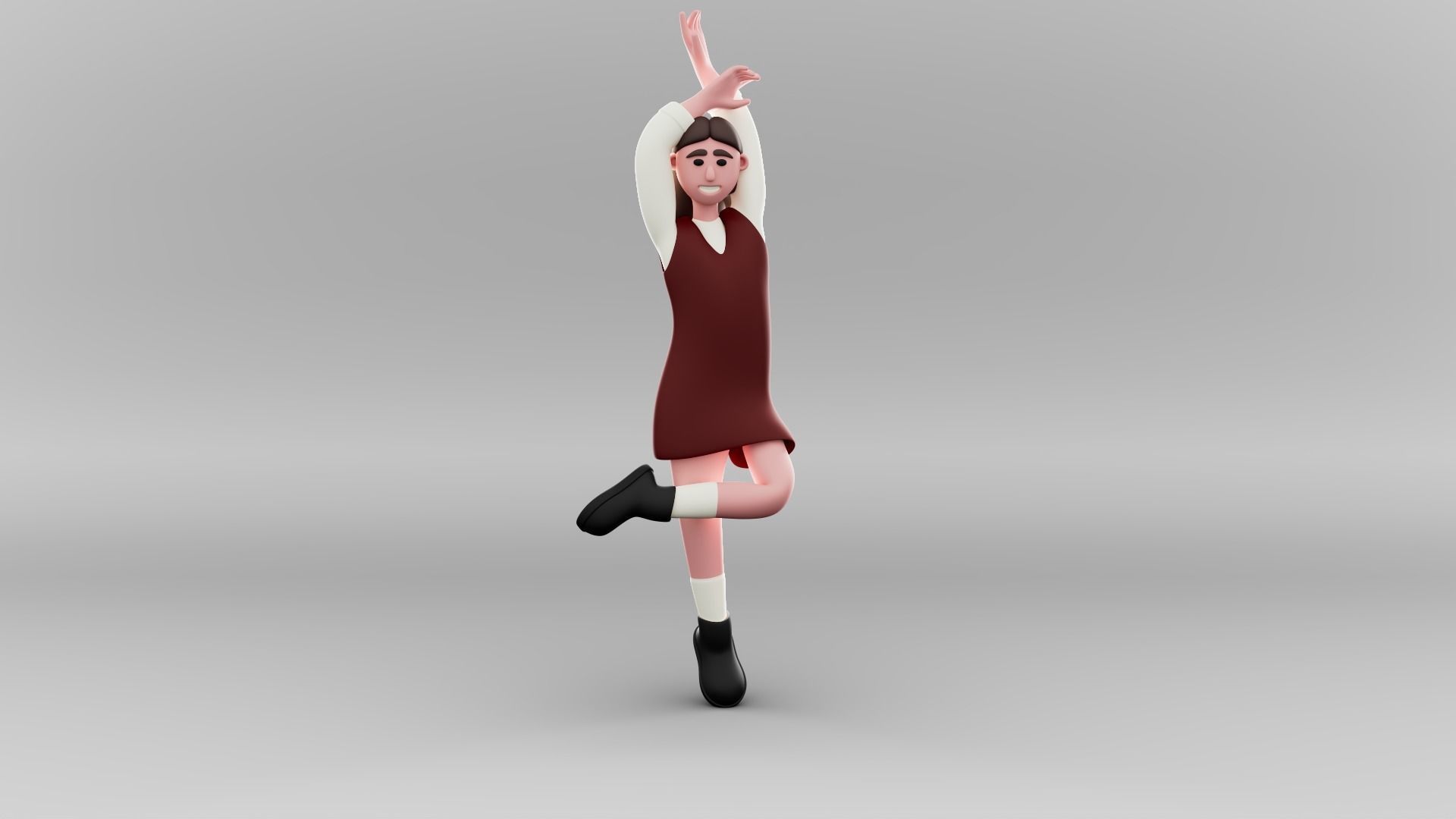 Musicians - Rigged 3D Characters 12 Animations Low-poly 3D model_11