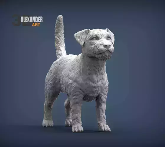 Jack Russell Terrier Longhair  3D print model