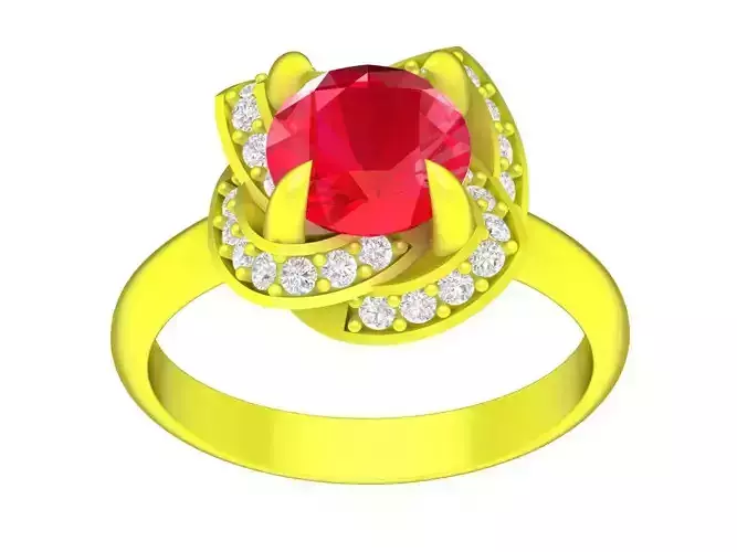 luxury korean diamond women ring 4797