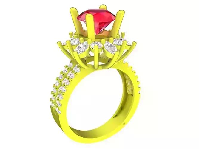hongkong diamond women ring 4798