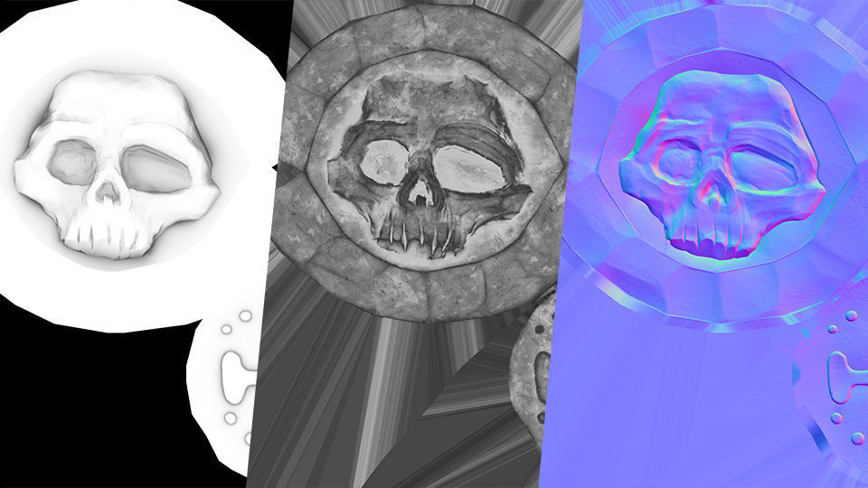 Pirate Gold Coin - PBR Low-poly 3D model_3