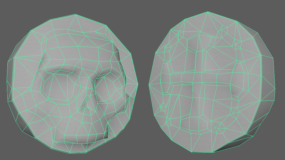 Pirate Gold Coin - PBR Low-poly 3D model_4