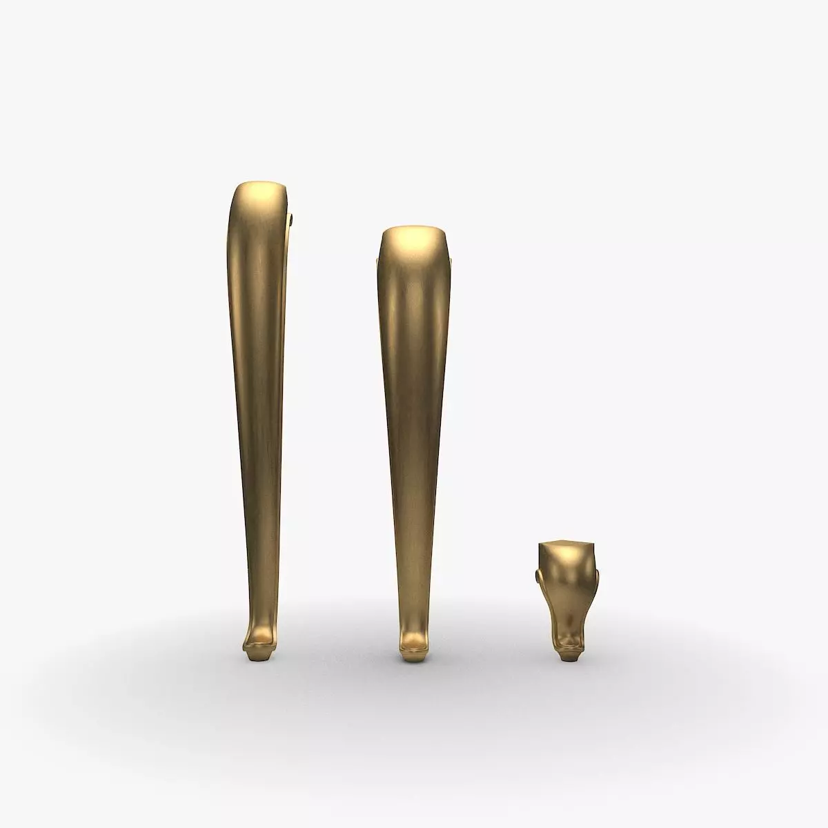 3D model Furniture Legs Cabriole 3 Sizes 3D model_0