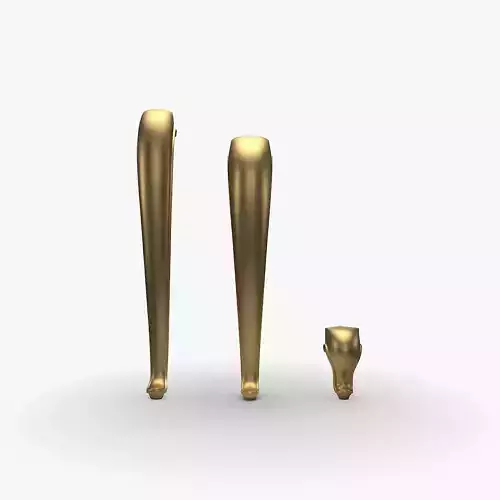 3D model Furniture Legs Cabriole 3 Sizes