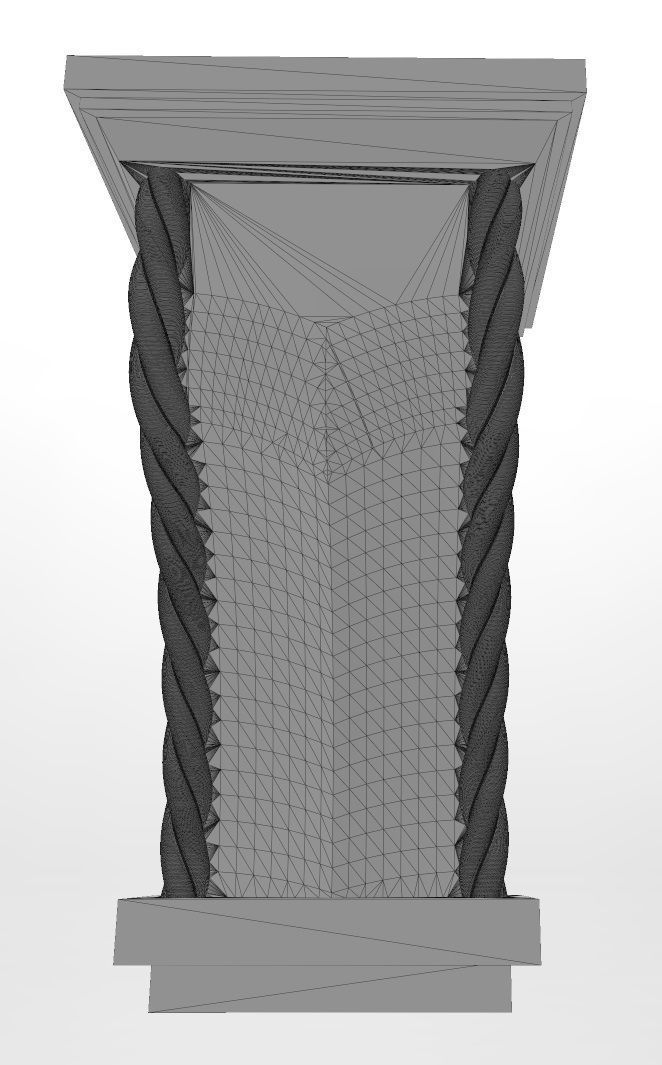 Braided faceted mission corbel bracket 3D print model_13
