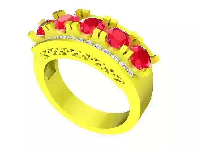 luxury korean diamond women ring 4814