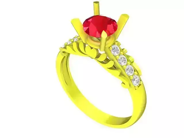 simple diamond women ring 4818