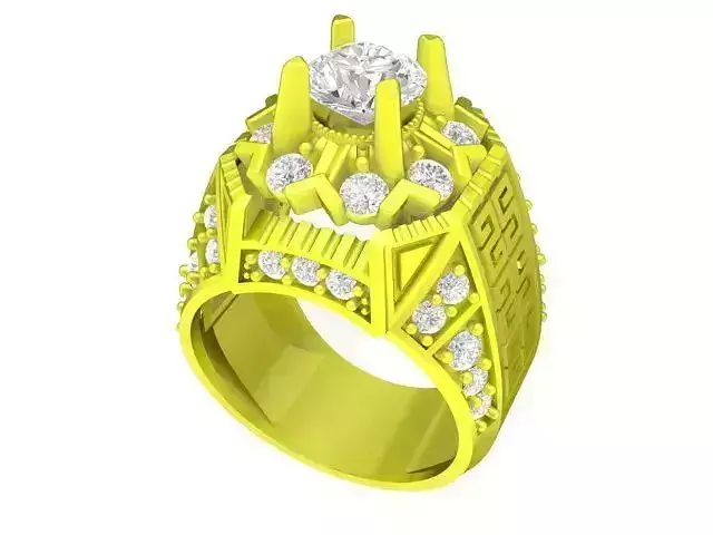 luxury korean diamond men ring 4819