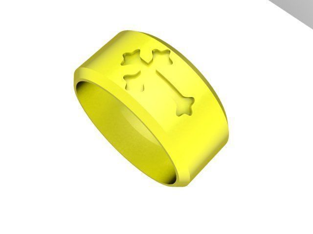 cross band men ring 4822 3D print model_7