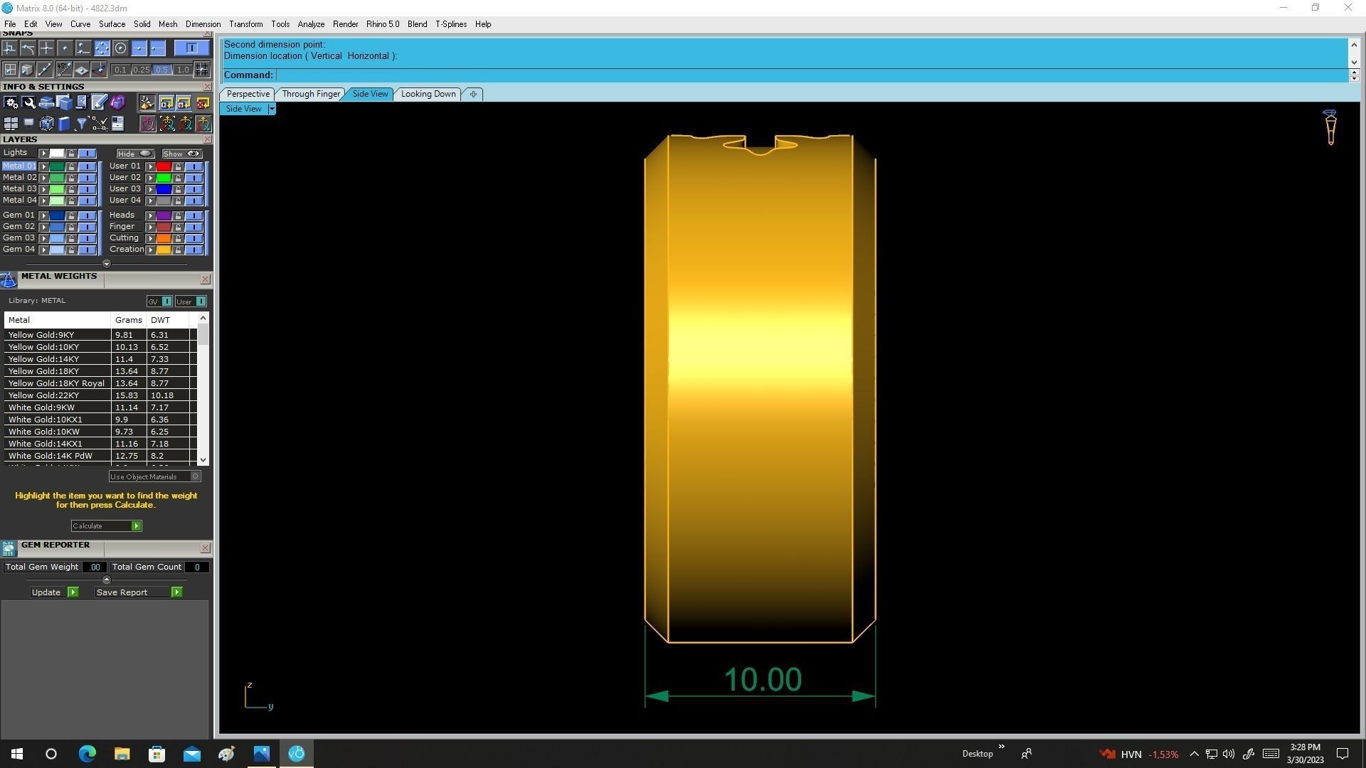 cross band men ring 4822 3D print model_4