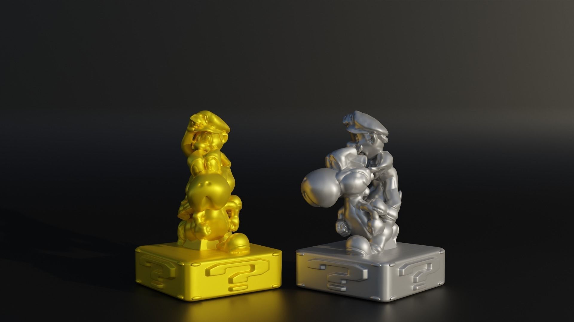 Super Mario Character Figure Chess Set - 6 Different Character 3D print model_9