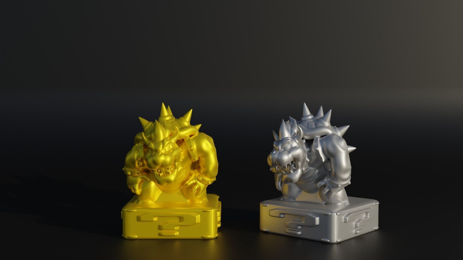 Super Mario Character Figure Chess Set - 6 Different Character 3D print model_7