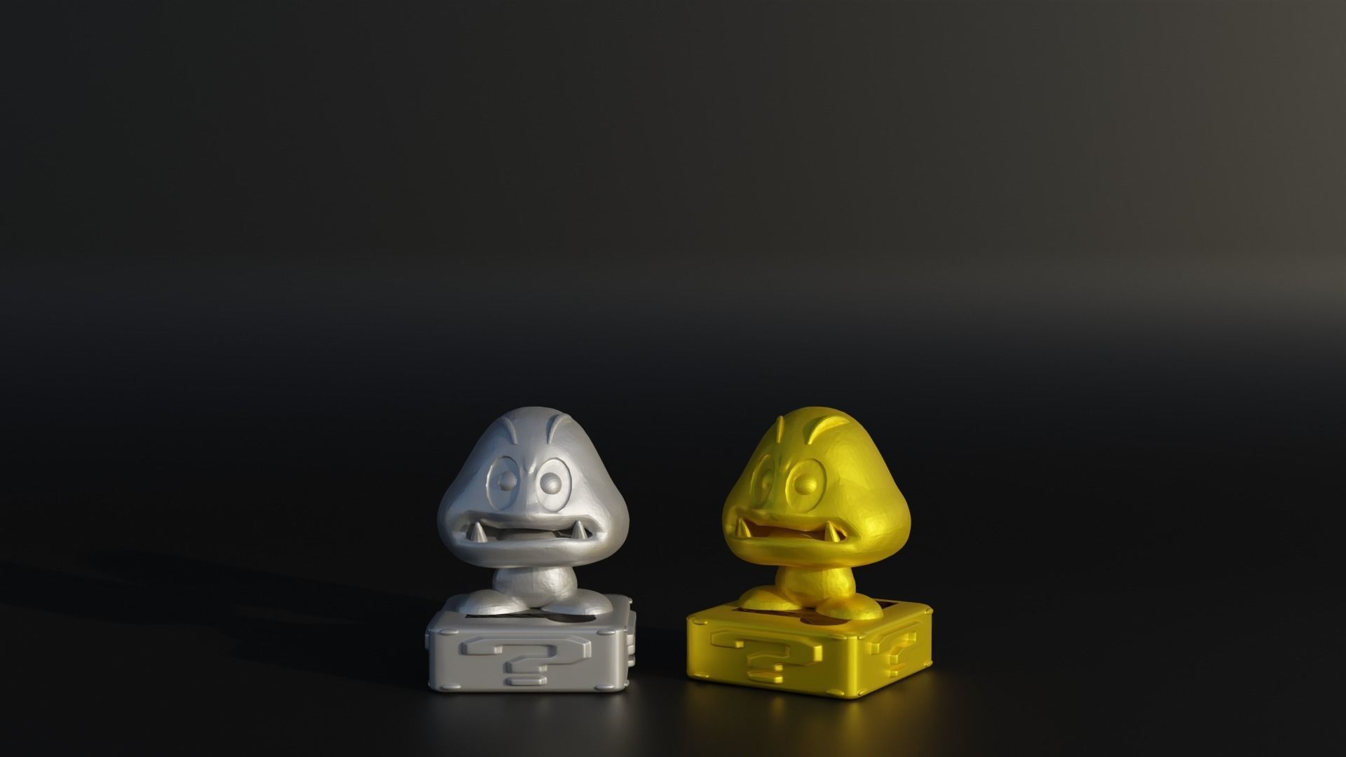 Super Mario Character Figure Chess Set - 6 Different Character 3D print model_10