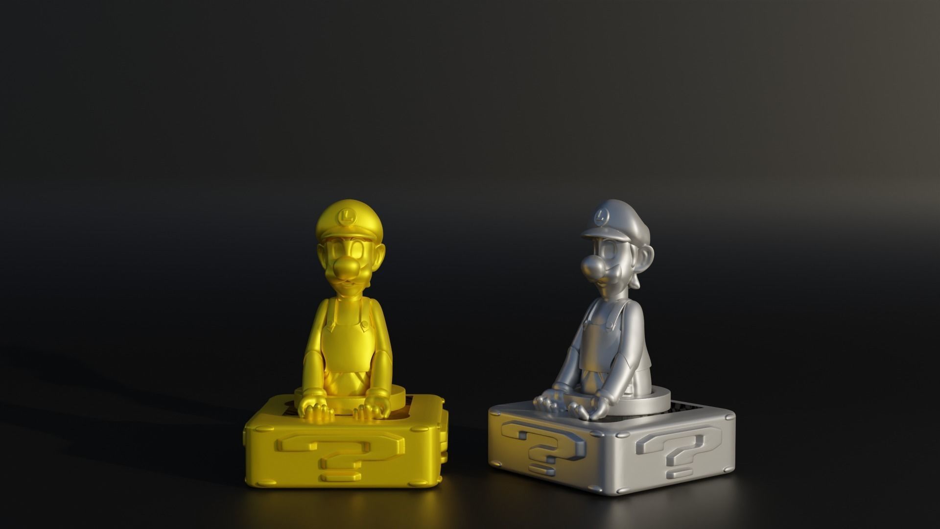 Super Mario Character Figure Chess Set - 6 Different Character 3D print model_8