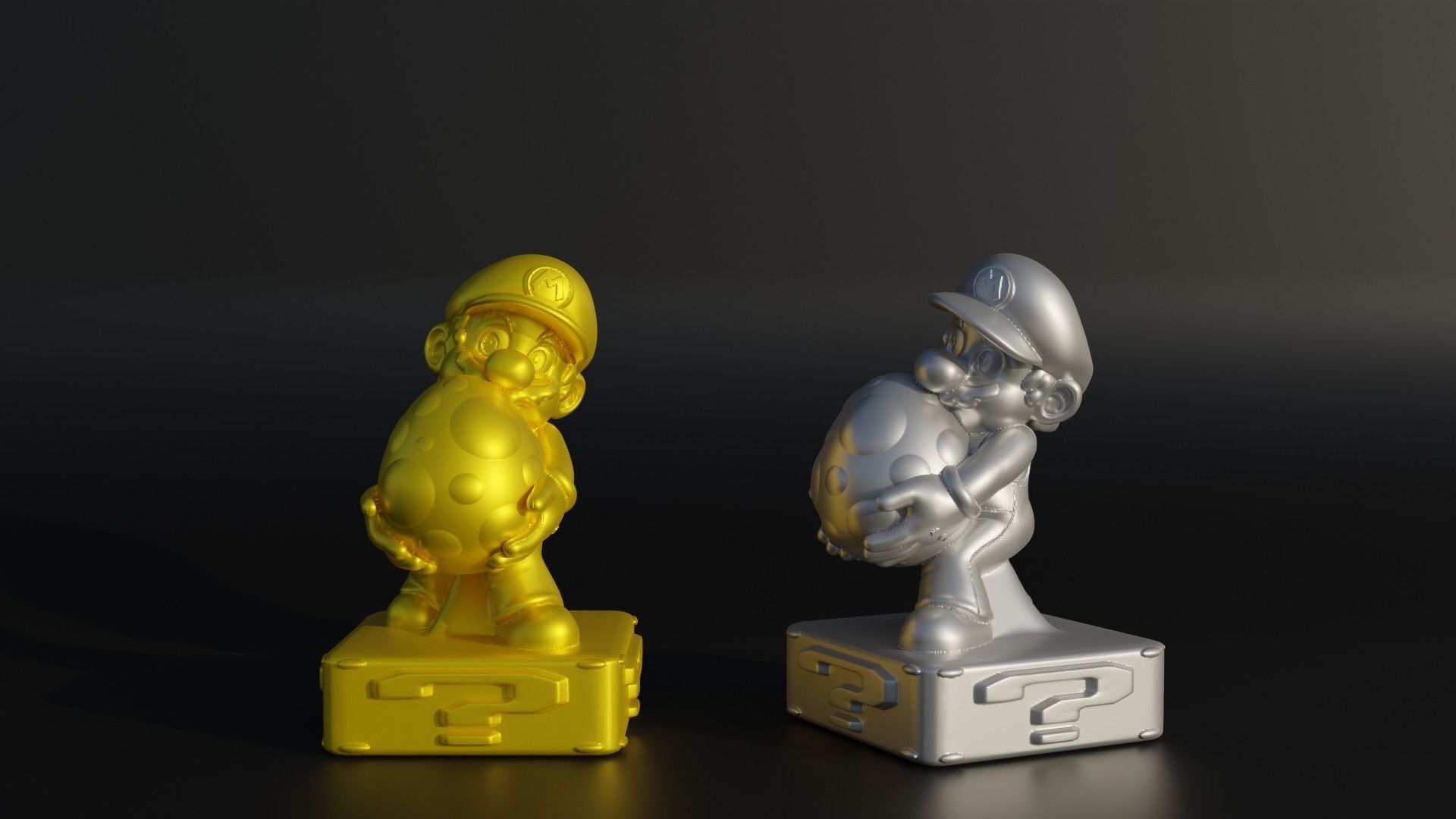 Super Mario Character Figure Chess Set - 6 Different Character 3D print model_5