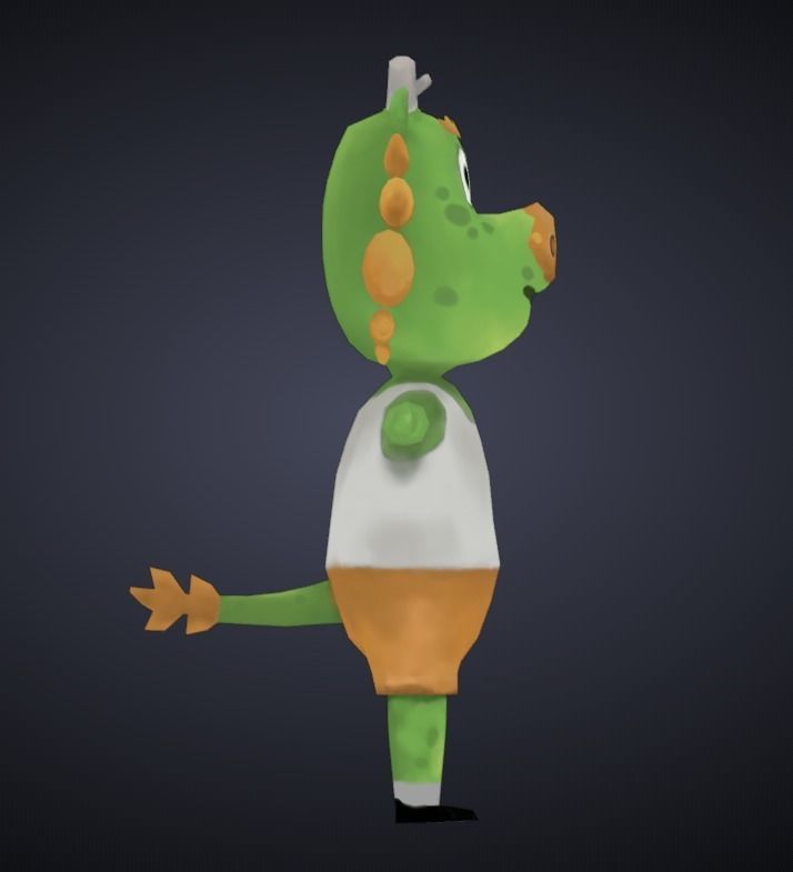 Zodiac - Dragon Low-poly 3D model_3