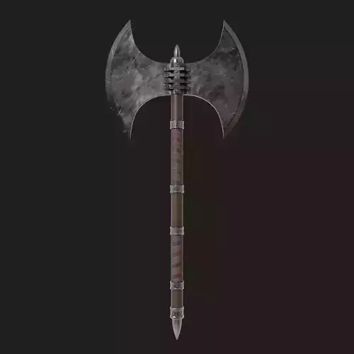 Game ready medieval axe 2  Low-poly 3D model