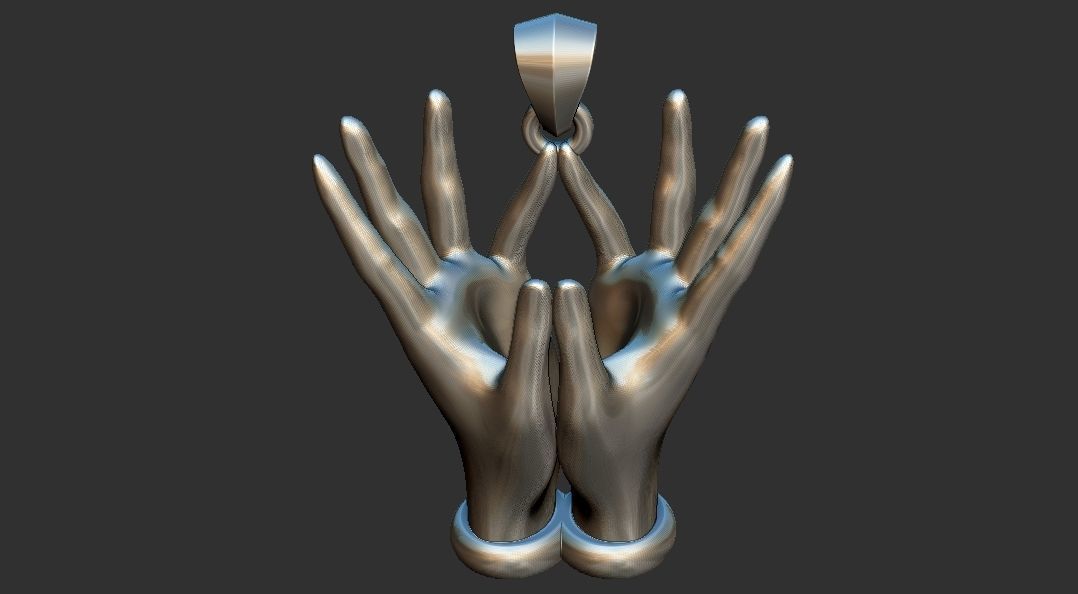 Lotus Hands 3D print model_1
