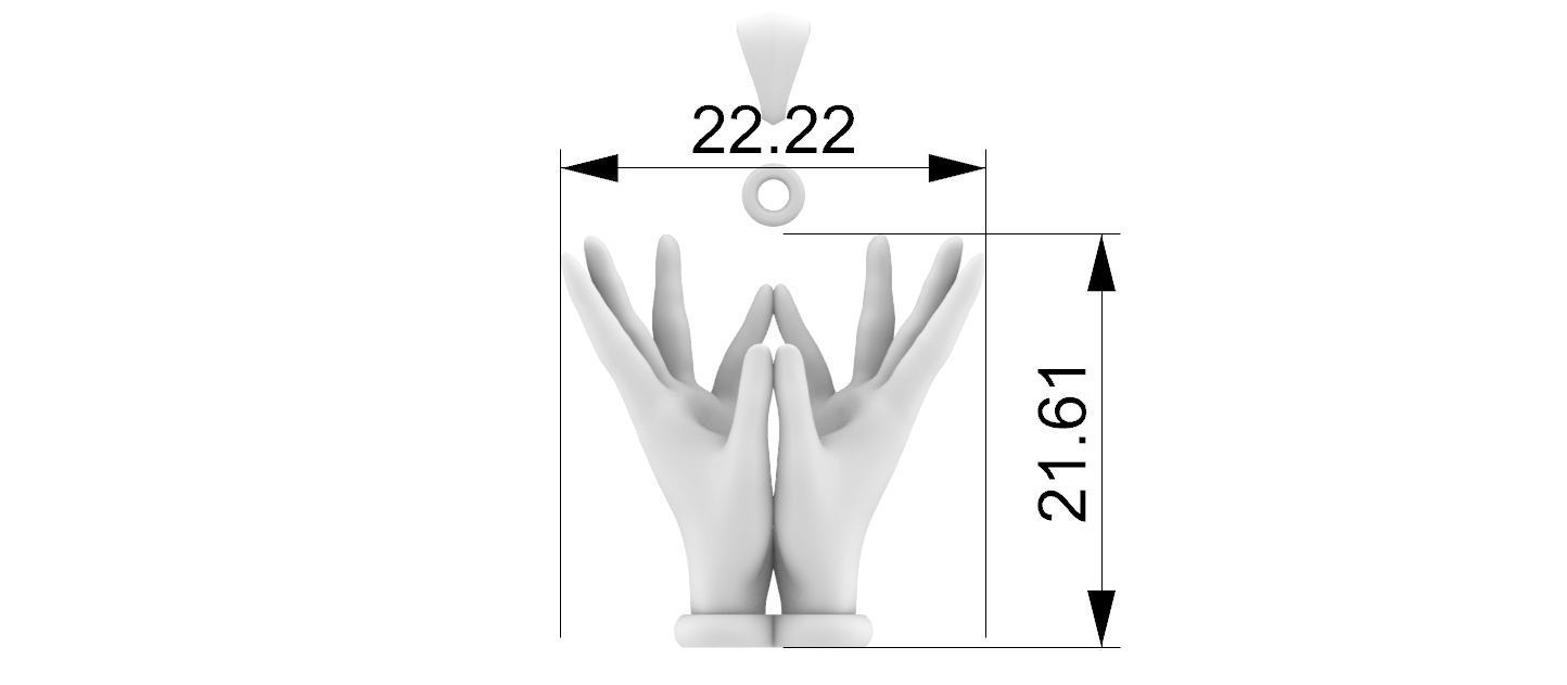 Lotus Hands 3D print model_21