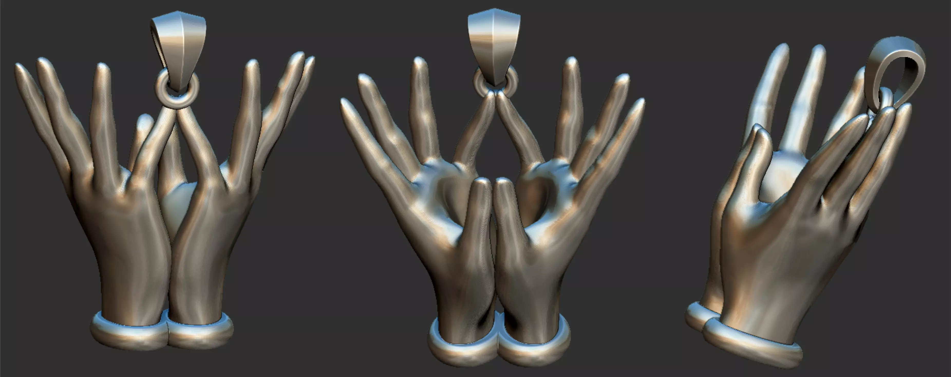 Lotus Hands 3D print model_0