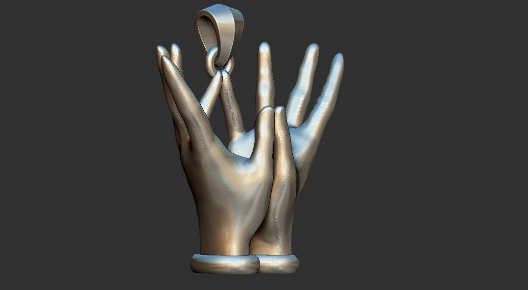 Lotus Hands 3D print model_4