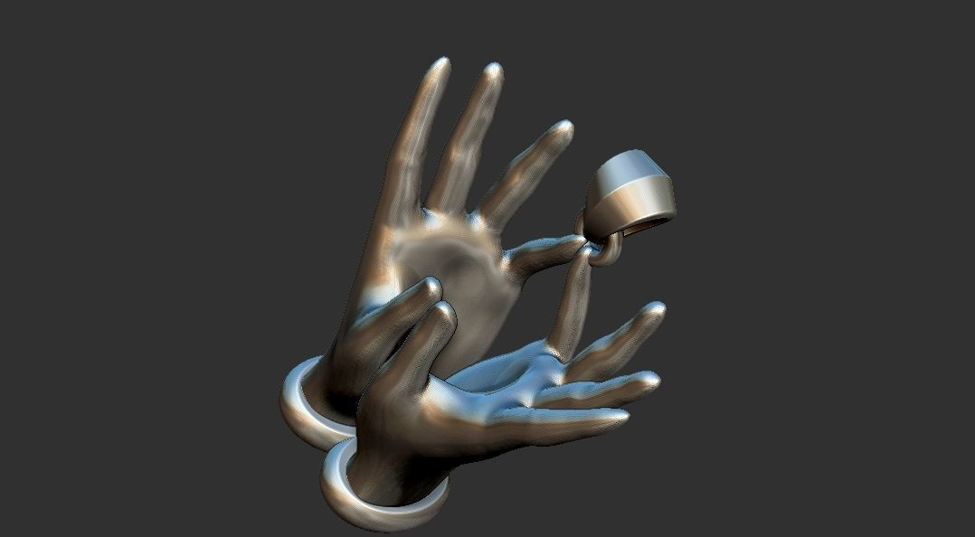 Lotus Hands 3D print model_13