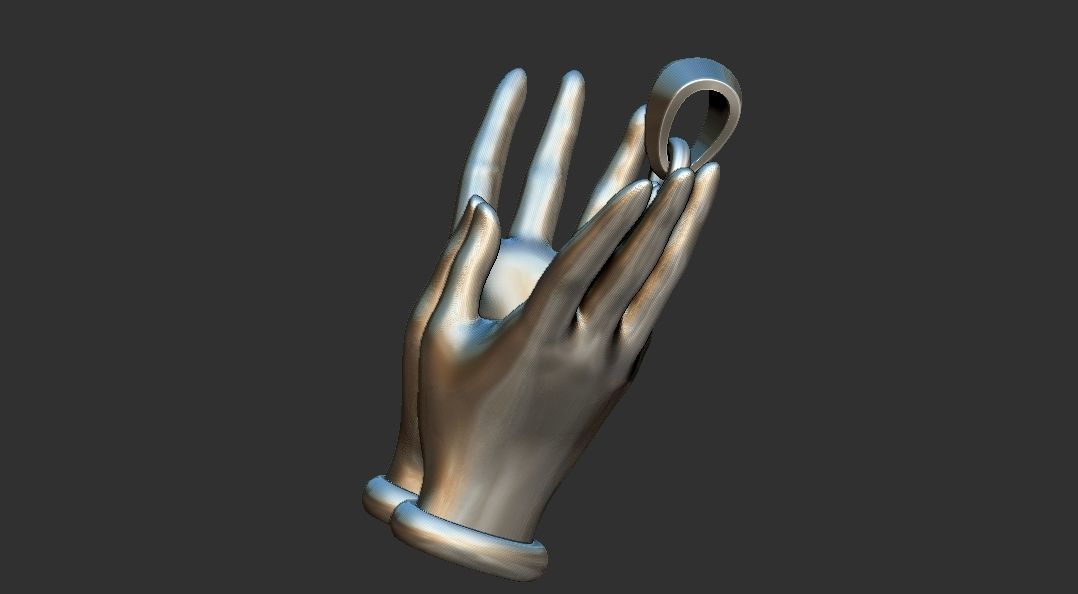 Lotus Hands 3D print model_3