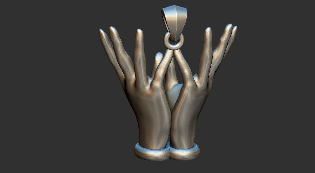 Lotus Hands 3D print model_2