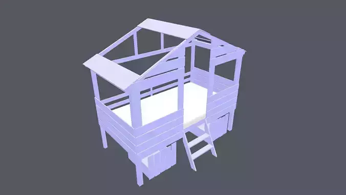 Baby cot 3D model