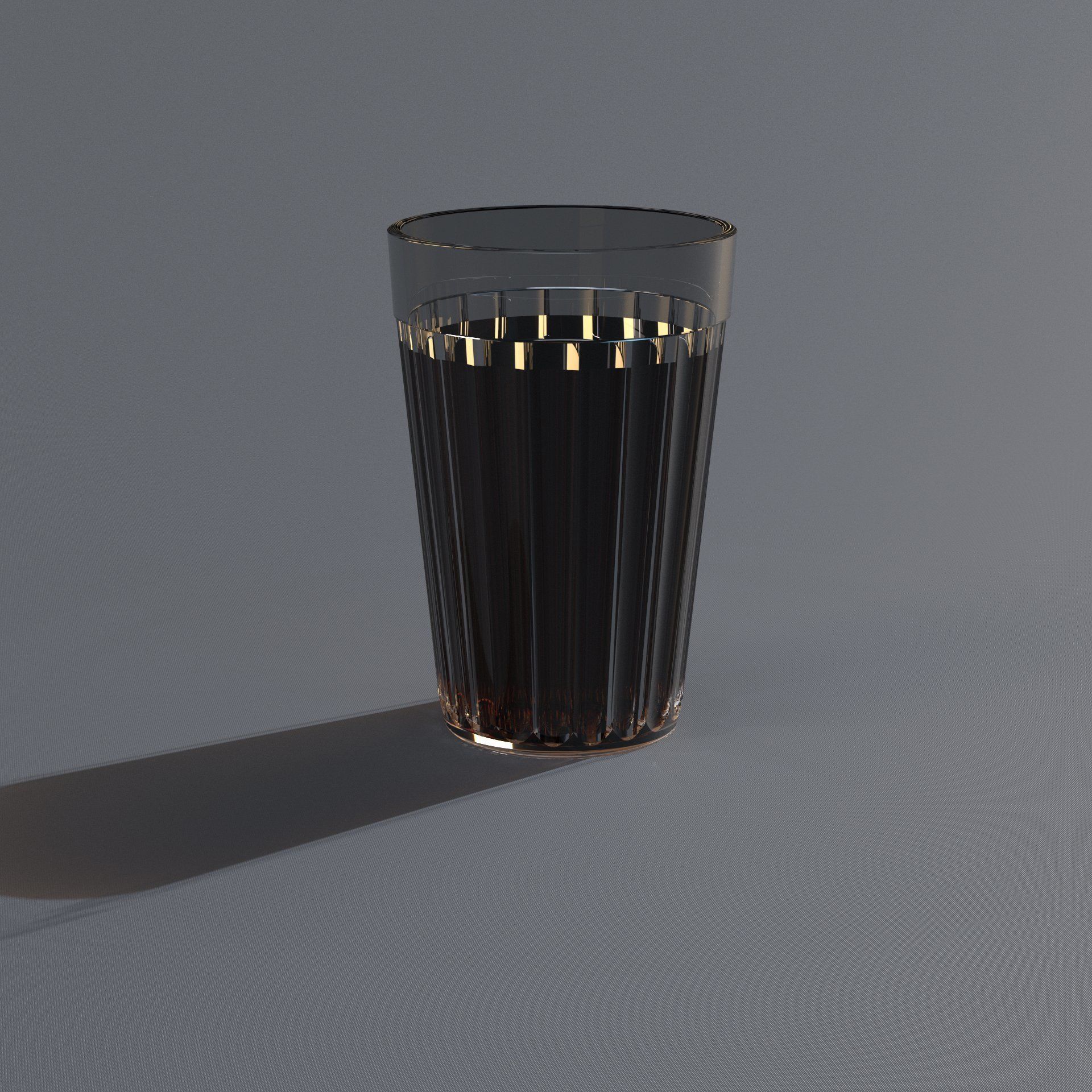 20-sided Faceted Drinking Glass 3D model_4
