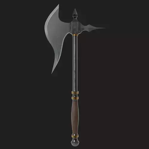 Game ready medieval axe 3  Low-poly 3D model