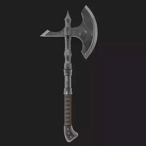 Game ready medieval axe 4