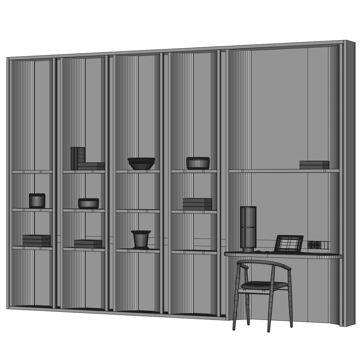 Workplace 9 3D model_5