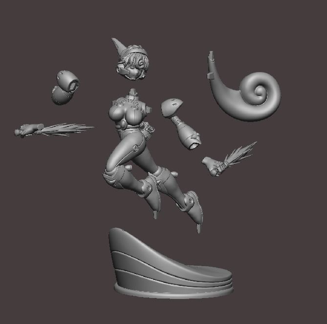 Megaman x Marino  3D print model_1