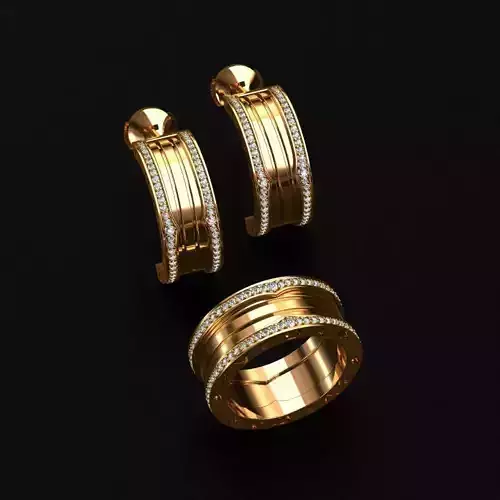 Ring and Earrings