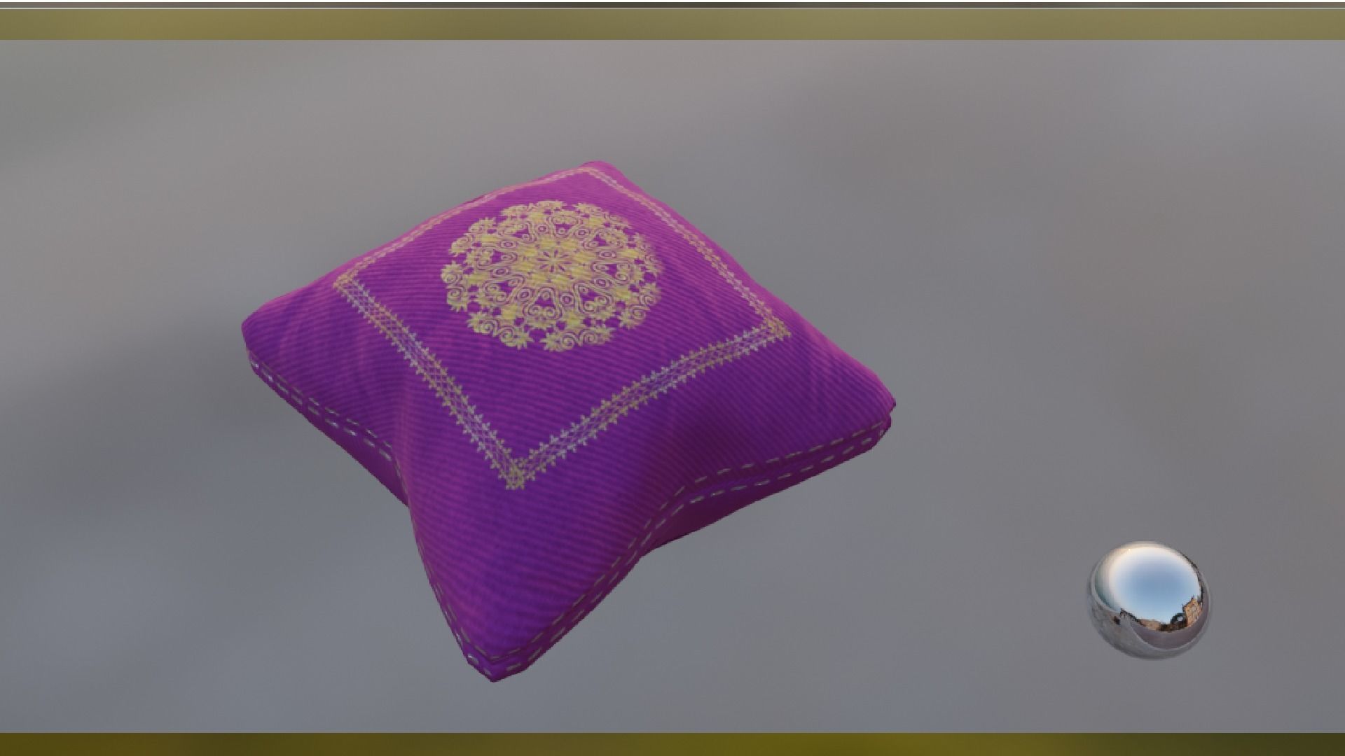 PILLOW SET Low-poly 3D model_14