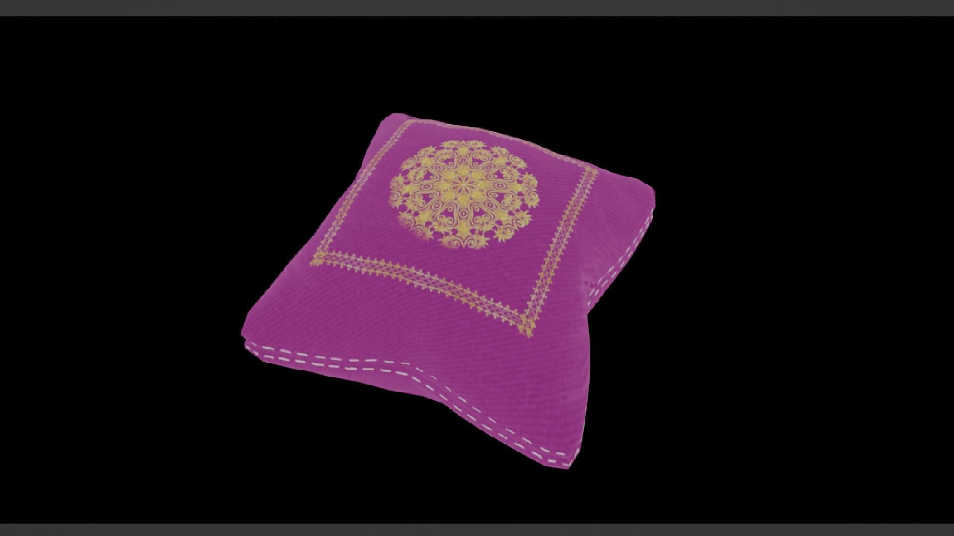 PILLOW SET Low-poly 3D model_49