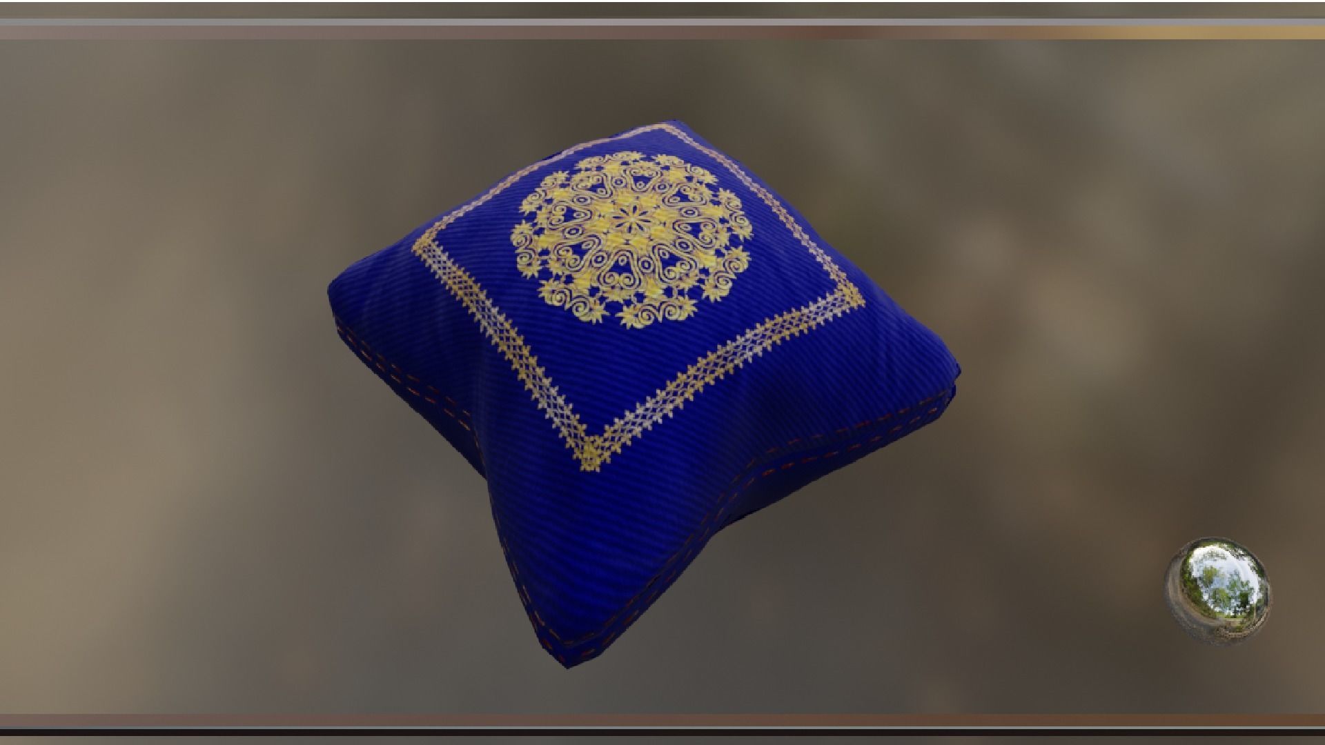 PILLOW SET Low-poly 3D model_26