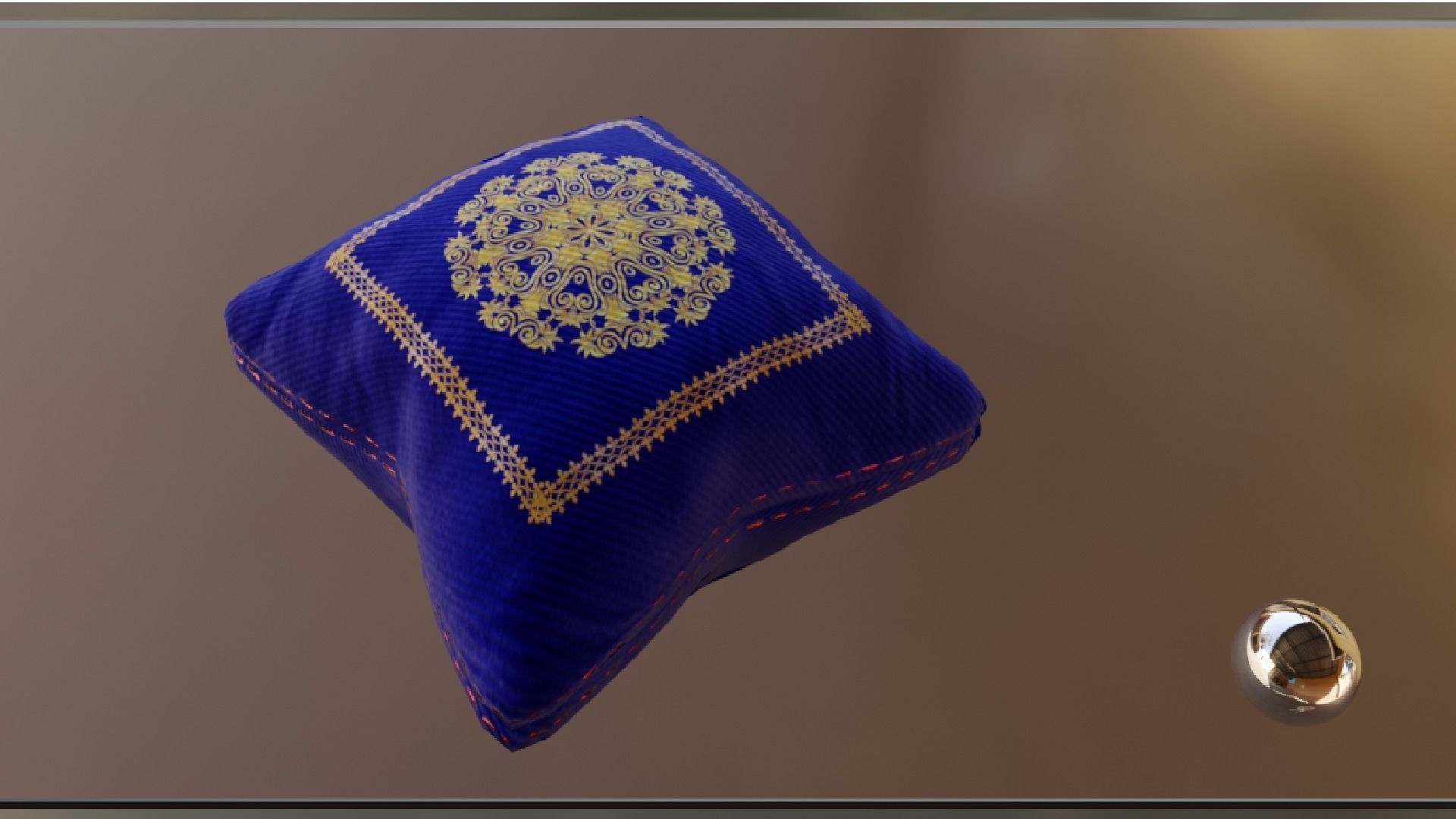 PILLOW SET Low-poly 3D model_27