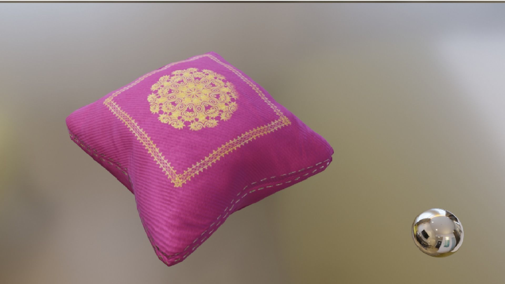 PILLOW SET Low-poly 3D model_13