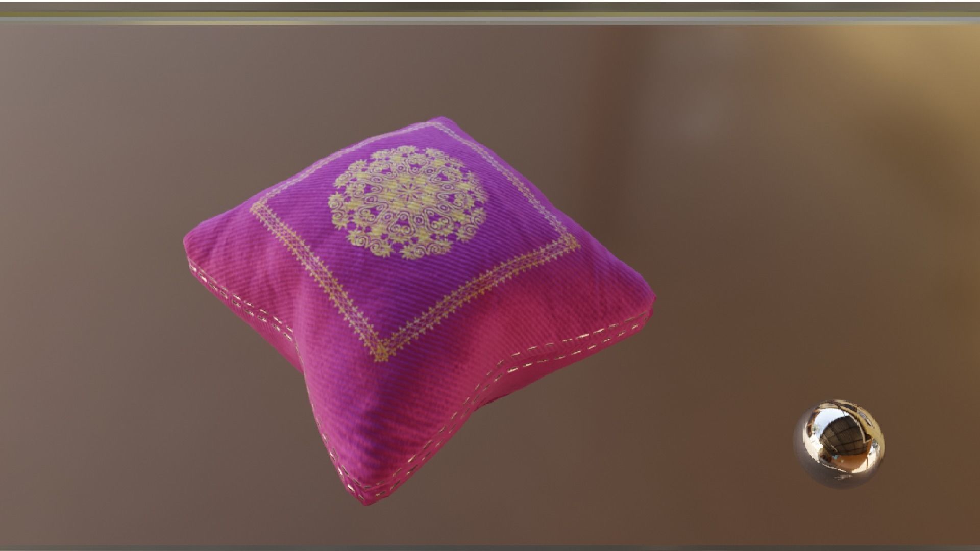 PILLOW SET Low-poly 3D model_11