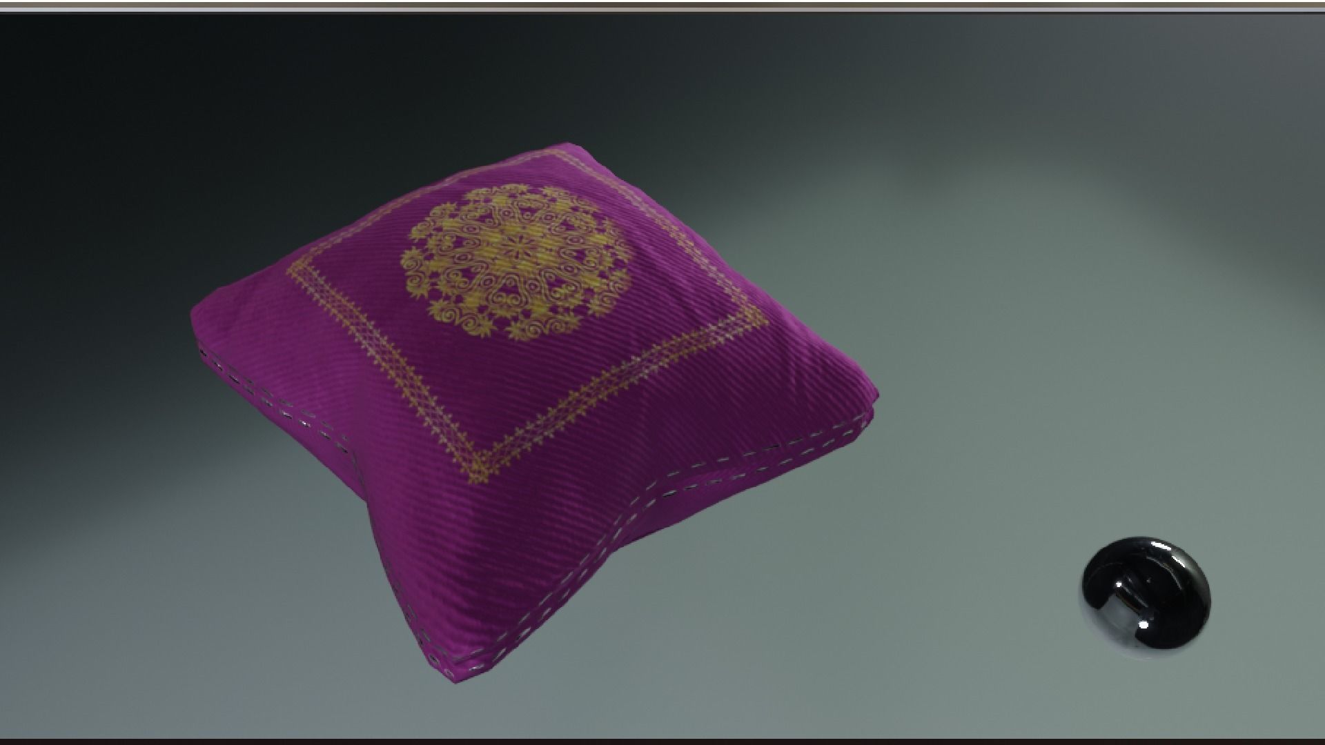 PILLOW SET Low-poly 3D model_15