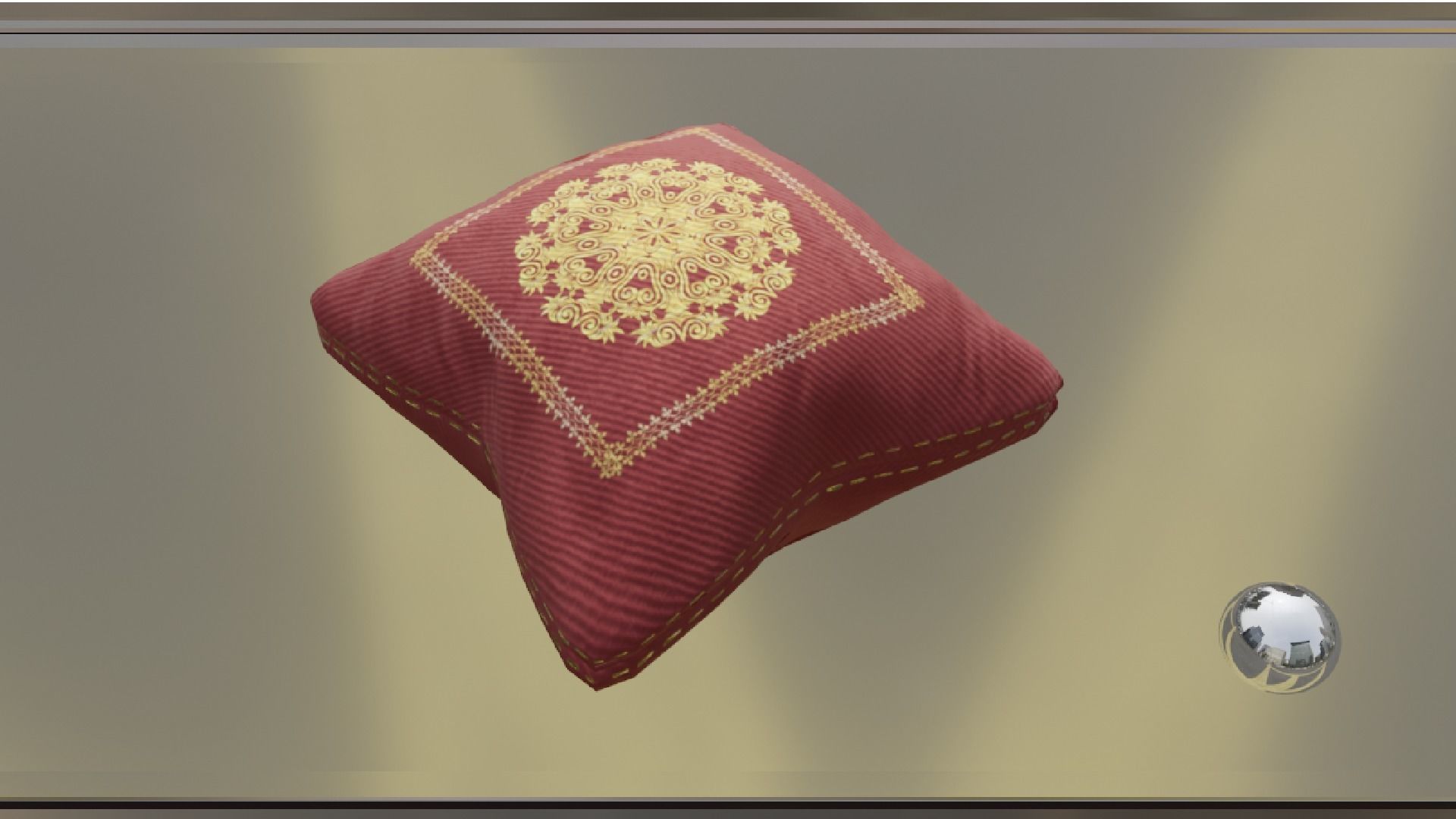 PILLOW SET Low-poly 3D model_19