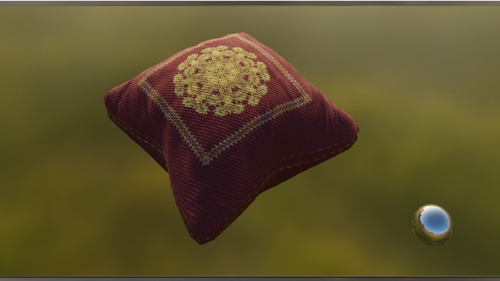 PILLOW SET Low-poly 3D model_23