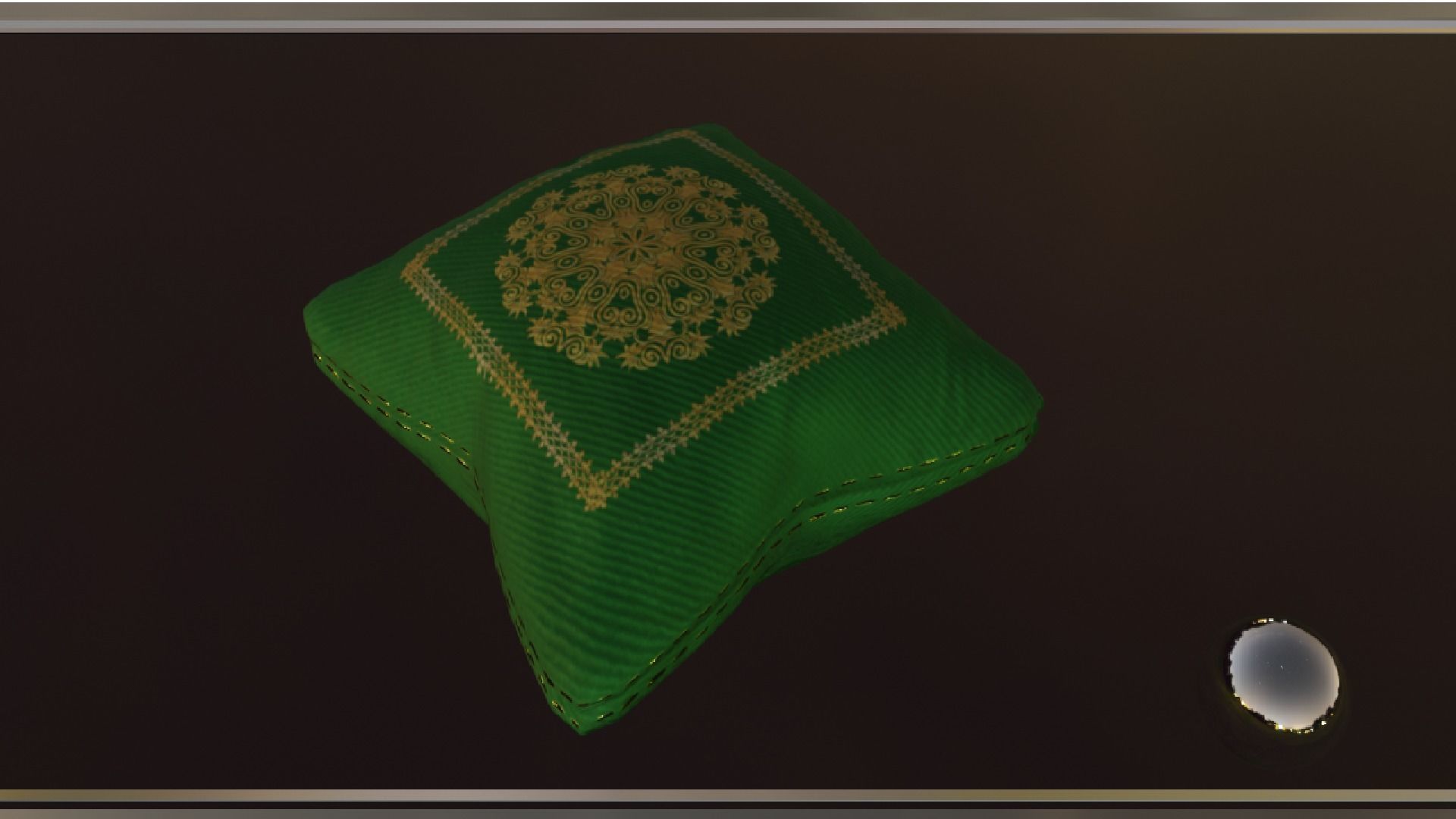 PILLOW SET Low-poly 3D model_45